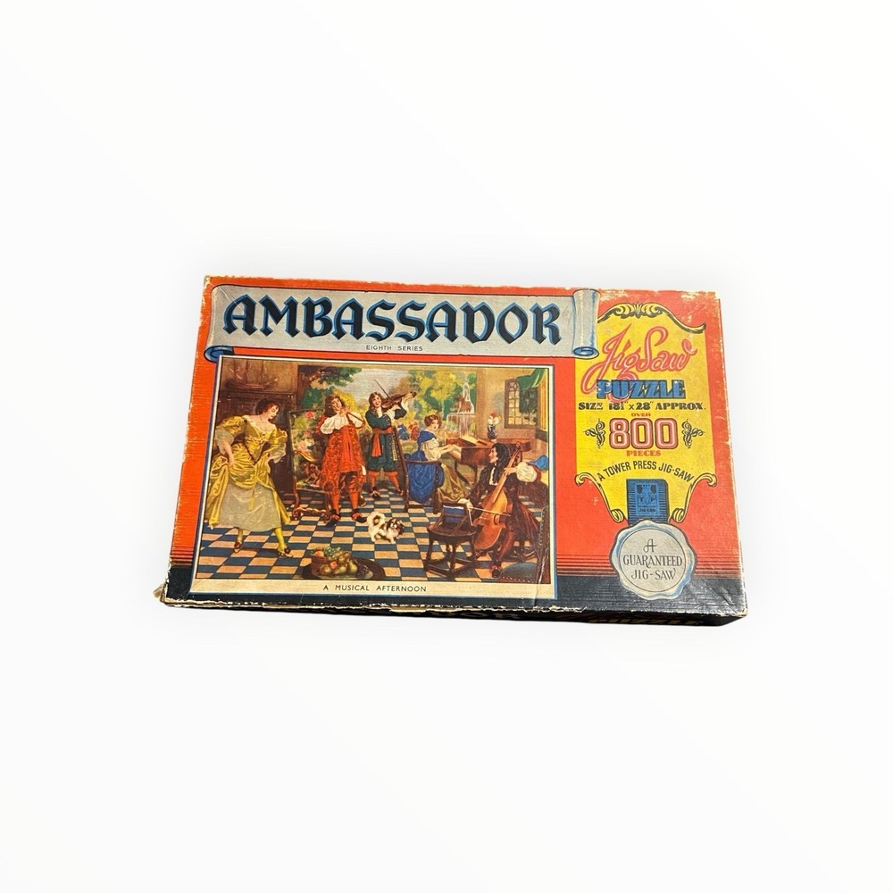 Vintage Tower Press A Musical Afternoon 800+ Piece Puzzle 1950s 1960s